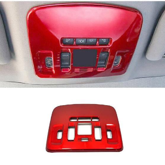 For Toyota Camry 2018- Glossy Red Front Reading Lamp Frame Cover Trim Bezel