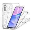 For Samsung Galaxy A55 5G Case Precise Cutouts Acrylic TPU Clear Phone Cover with Laser-printed Film