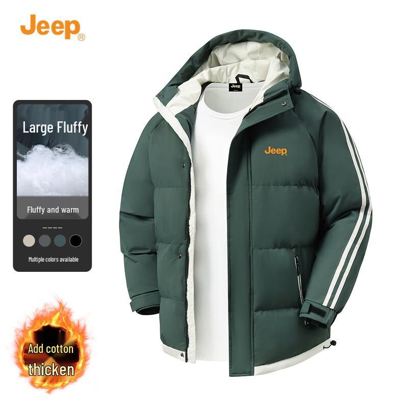 JEEP Men's Hooded Padded Winter Jacket