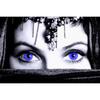 3D DIY Diamantbroderi Korsstygn "Blue Eye Beauty" Diamantmålning Hemdekoration