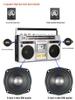 Retro Cassette Player & FM Bluetooth Speaker - Nostalgic Stereo Recorder for Outdoors