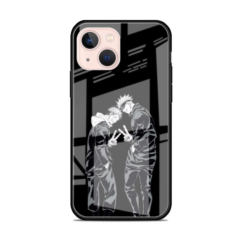 

Стеклянный чехол для Apple iPhone 14 13 Pro 11 12 7 8 Plus SE 2022 XR X XS Max 6 6S, чехол для телефона, милый чехол для телефона Jujutsu Kaisen Gojo Satoru Anime iPhone 13 Pro