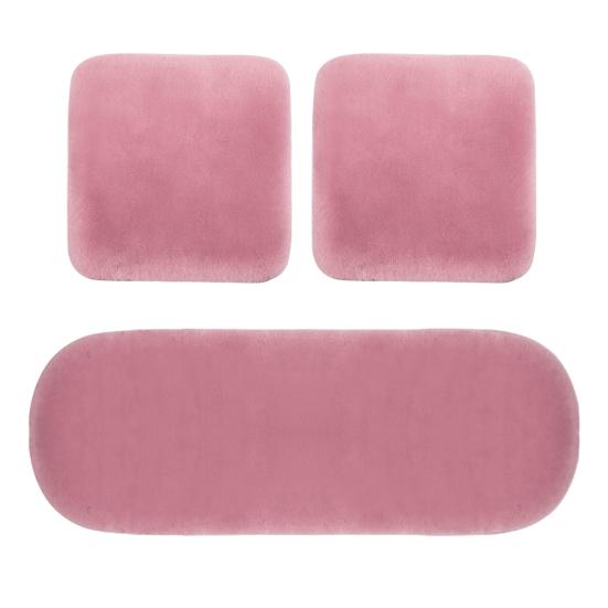 3 sztuk/zestaw zimowe pluszowe ciepłe antypoślizgowe poduszki na przednie tylne siedzenie samochodu zestaw poszewek