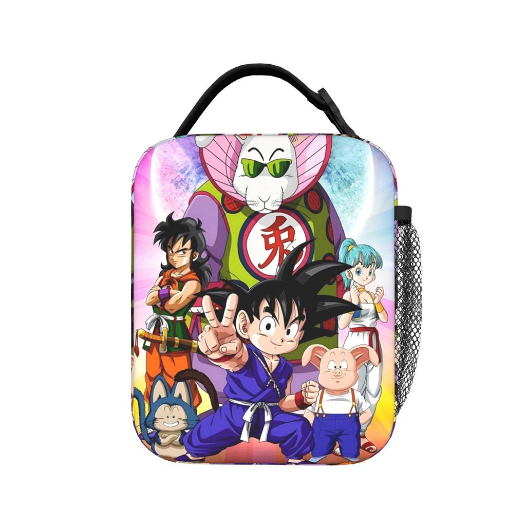 DBZ Beerus CATS Insulated Lunch Bag Portable Meal Container Thermal Bag Tote Lunch Box Work Outdoor Bento Pouch