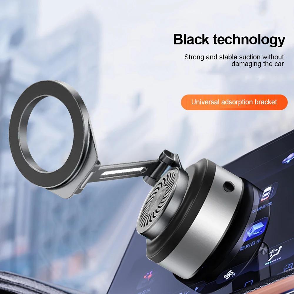 Electric Vacuum Suction Cup Car Phone Holder Magnetic Foldable Stand 360 Degree Rotation Bracket with Aromatherapy For Phones