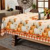 Autumn Pumpkins Daisy Floral Rectangle Tablecloth Wedding Decoration Fall Harvest Thanksgiving Theme Table Cloth For Table Decor