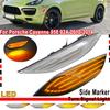 2 Adet Dinamik LED Yan İşaret Flaşörleri Sinyal Gösterge Lambaları Porsche Cayenne 958 92A 2010-2014 İçin OEM#95863107100