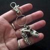 Handmade Tyrannosaurus Rex Skull Keychain Pendant