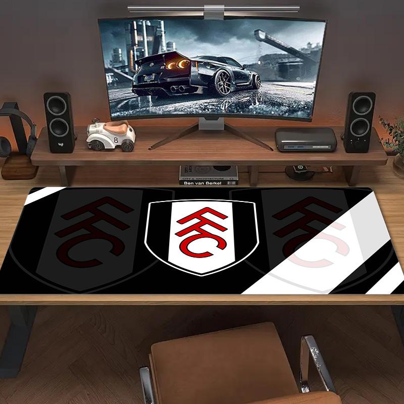 Fulham FC Farbiges Mauspads Großes Gaming-Tischkissen Rutschfestes Laptop-Tablet Großes Mauspads XXL Matte Mini-PC Spielmatte Mit Verriegeltem Rand