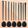 WholsealeSoft Bristle Eyeshadow Brushes 10-piece Set Eye Makeup Smudge Undercover Eyeliner Blade Eye Detail Small Makeup Brushes