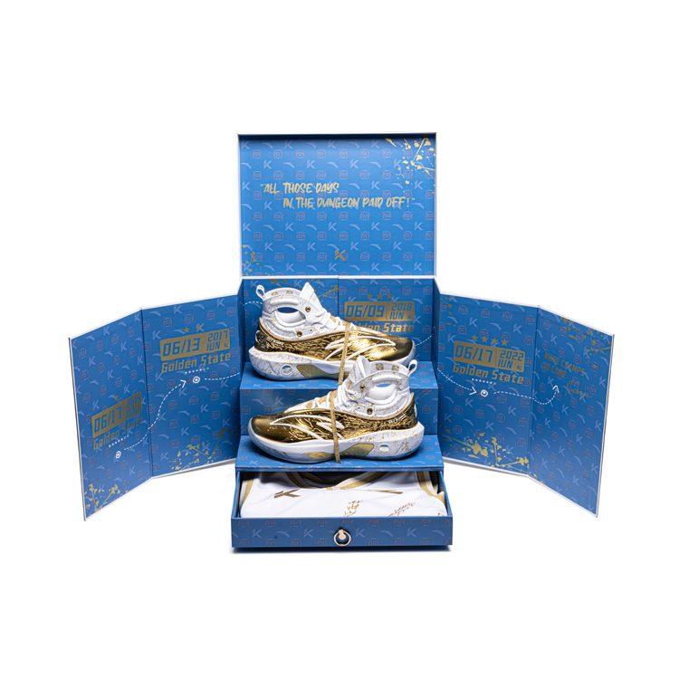 Anta KT8 Gold Blood Veins Gold Blooded Cushioning Slip Resistant Abrasion Resistant High top 112241101S-1