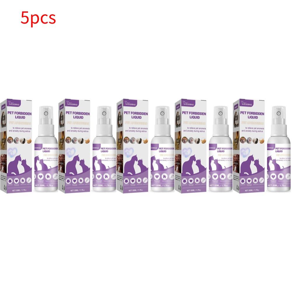 50ml Haustier Beruhigungsspray Verhindert Heulen Reduziert Angst Beruhigt Stimmung Haustier Hund Katze Läufigkeit Beruhigendes Verbotsspray Angstlinderung