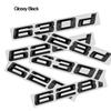 ABS Emblem Glossy Black Car Sticker Badge Decal Body Trunk Decor for BMW 630i 630d 635d 640i 640d 650i 660d 628i 620i 635i 645i LK5