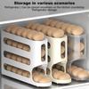 Large Capacity Egg Roller Rack Household Egg Organiser New Automatic Egg Roller