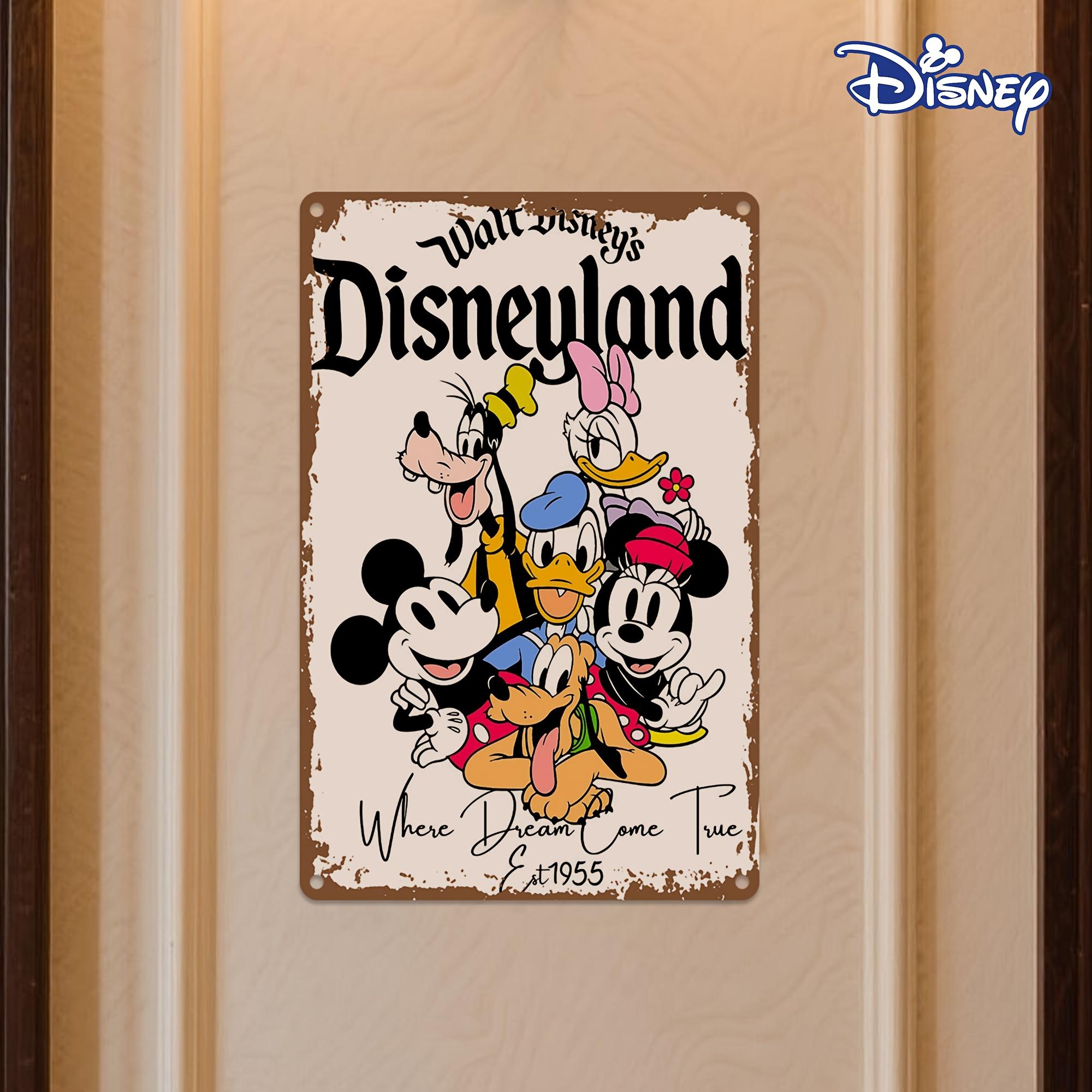 

Disney 1 шт. Металлическая жестяная табличка Диснейленд Винтажная жестяная табличка с изображением культовых персонажей 8 x 12 дюймов Идеально подходит для домашнего декора и праздника 7.9x11.8In(20x30cm)