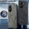 For Poco C71 M7 Pro F7 F8 Pro Case Luxury Leather Skin Magnetic Magsafe Protective Back Cover For Mi Poco X7 Pro Phone Shell