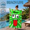 Custom Name Space Alien Un-speakable Beach Towel Microfiber Beach Towel, Lightweight and Quick-Dry, for Summer Travel, Swimming Pool Gift