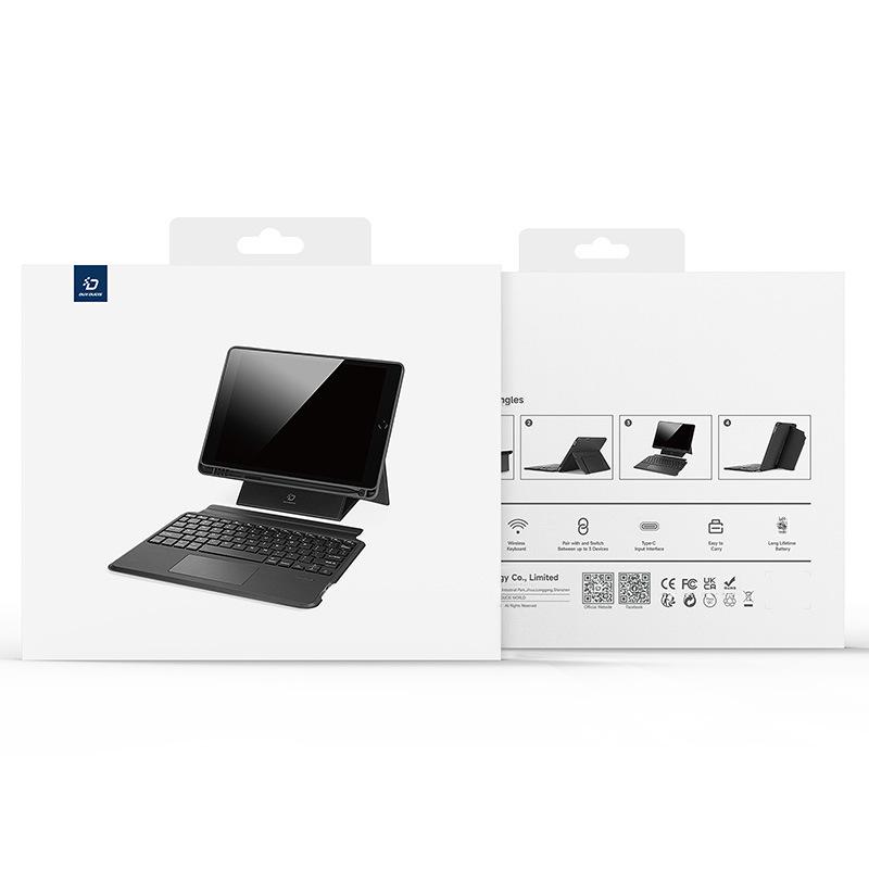 Wireless Bluetooth Keyboard and Magnetic Protective Cover for iPad Pro 11 and Air 6 (2024).