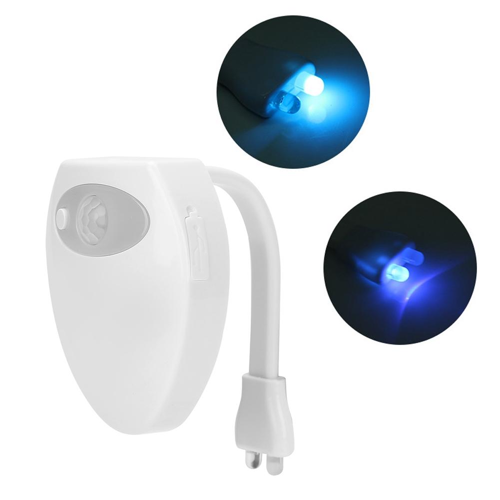 16 Colors USB Charging LED Motion Induction Bathroom Toilet Night Light Sensor with UV Light