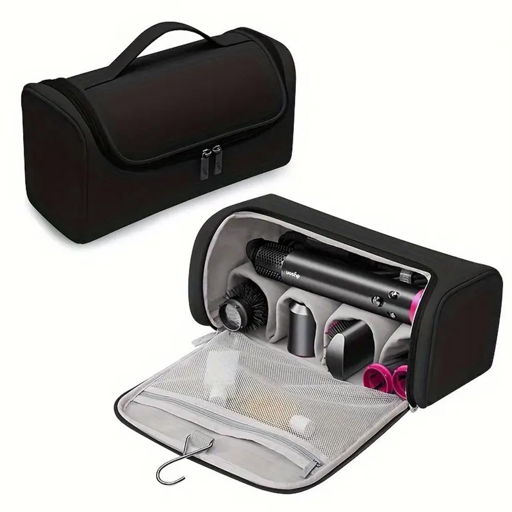 Travel Case for Dyson Hair Dryer Portable Storage Bag with Metal Hanging Hook for Dyson Airwrap Curling Iron Styling Accessories