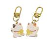 Lucky Cat Keychain Charm for Students - Kaki Kaki Ru Yi Bag Accessory