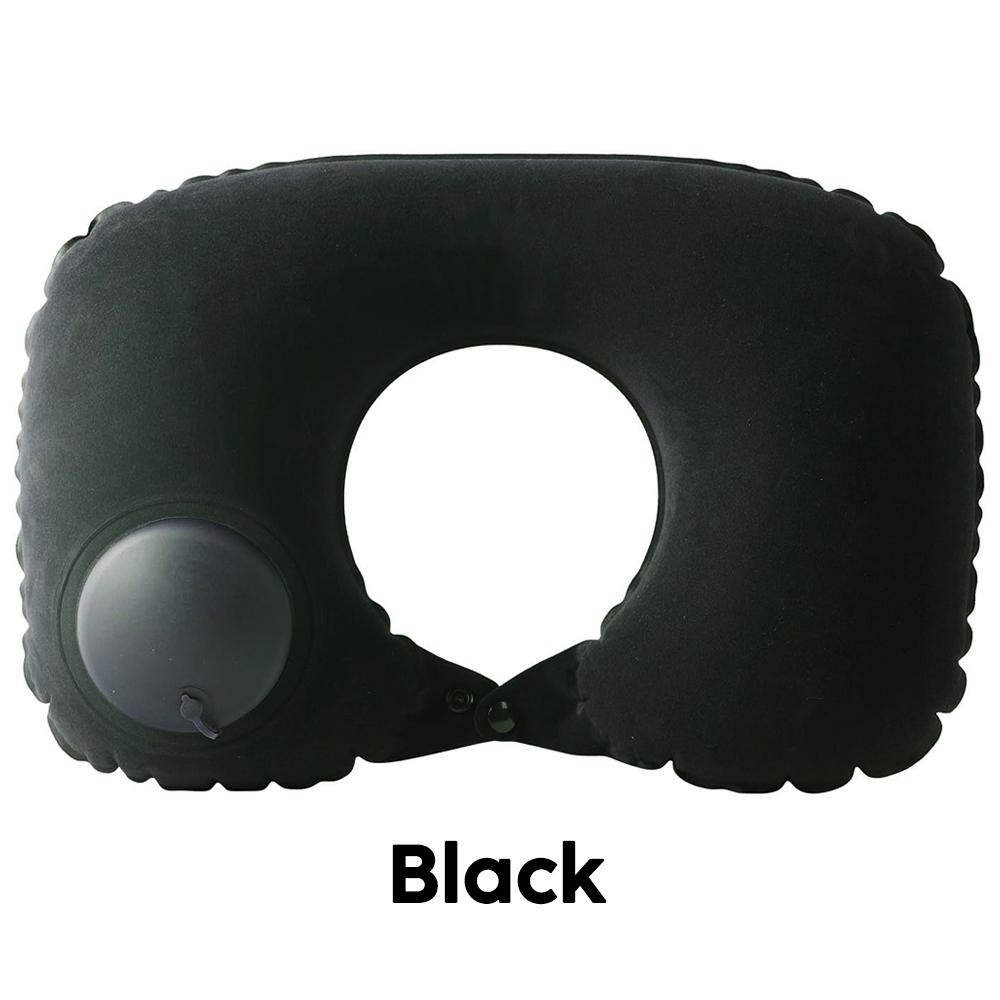Flocking Inflatable Portable Cervical Protection Pillow Cervical And Neck Massager Neck And Shoulder Relaxation U-Shape Pillow