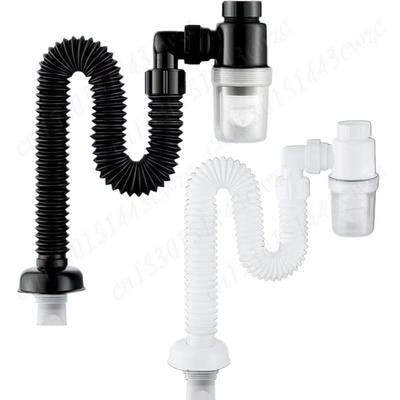 Flexible Downspout Anti Clogging Telescopic Flexible Sink Drain Home Sink Hose Sink Deodorant Strainer Drain for Bathroom Sink