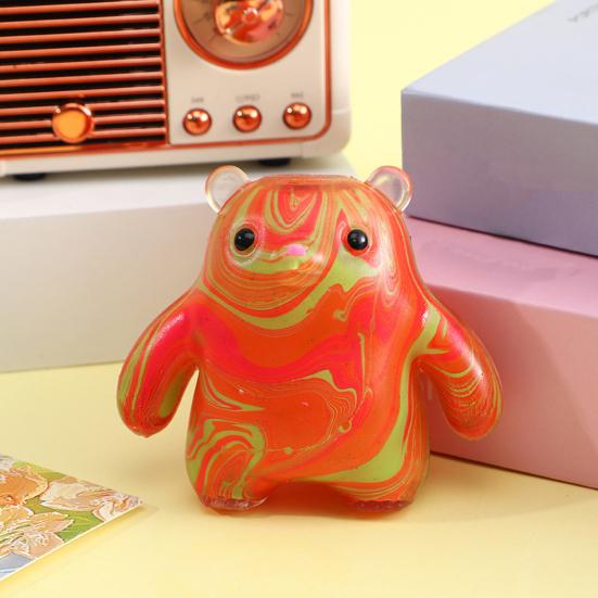 Bear Squeeze Toy Slow-Rising TPR Fidget for Stress Relief Soft Decompression Gadget for Students Adults Portable Novelty Gift for Anxiety