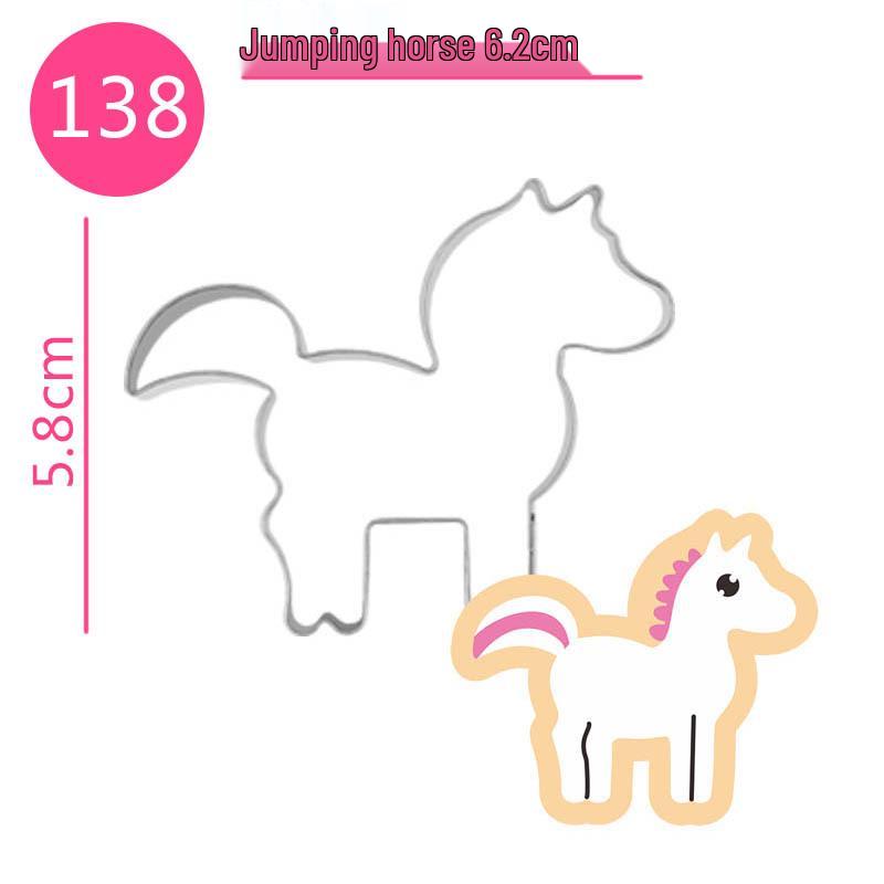 Princess Series Cartoon Horse Cookie Cutter - Stainless Steel