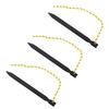 12PCS Tent Stakes Aluminum Alloy Three Edges Lightweight Tent Nail Ground Pegs with Pull Ropes for Backpacking Camping