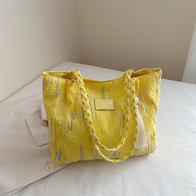 Niche Foreign-style Commuter Bag, Beautiful Casual Tote Large-capacity Bag, Women's 2025 Summer New Personalized Shoulder Armpit Bag