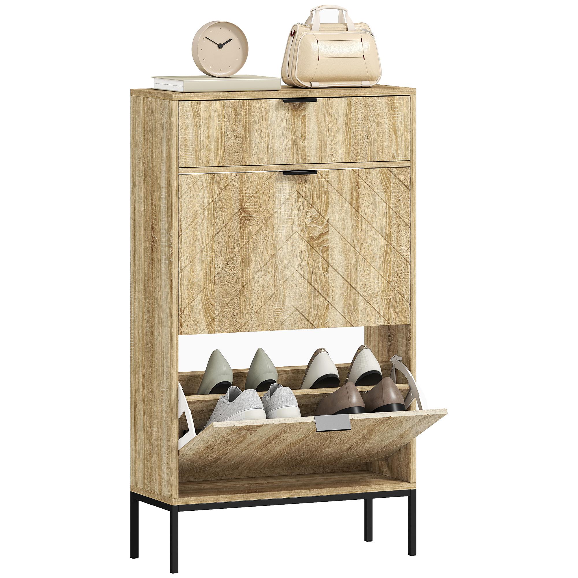 Shoe cabinet 8 pairs with sliding