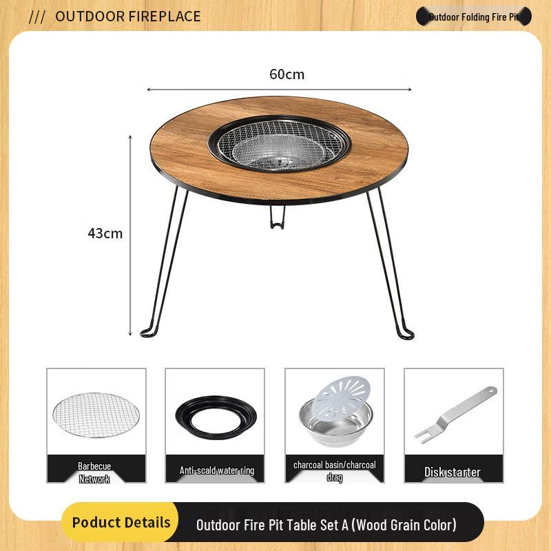 Lanturn Outdoor Smokeless Charcoal Grill