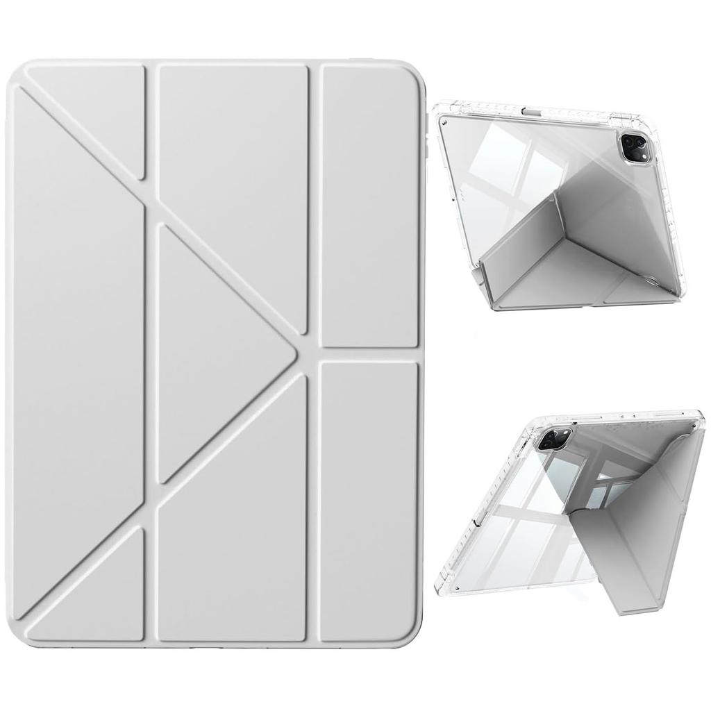For IPad Protective Case, Y-Fold Air 11 Tablet Cover, Acrylic Deformable Pen Slot, Flip Cover With Sleep Function