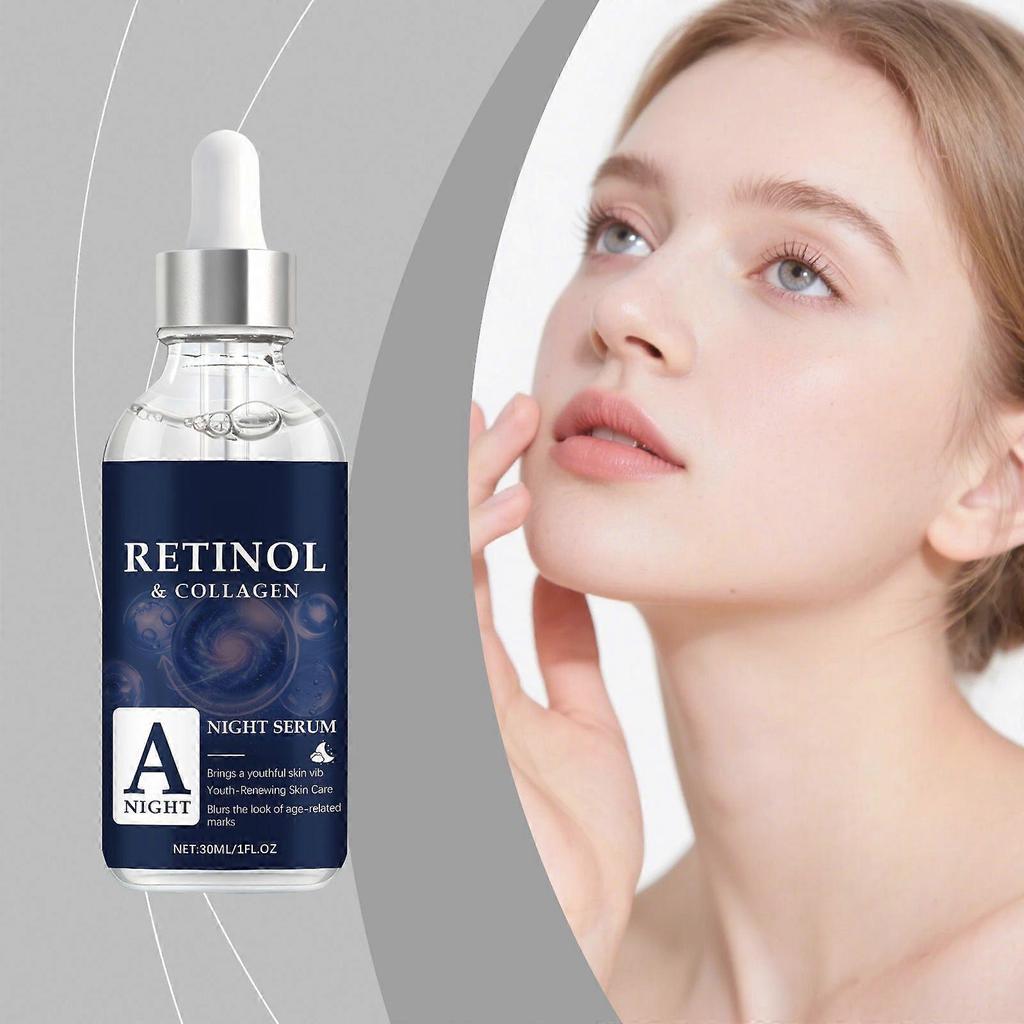 Limited time!!Amz Retinol Essence Is A Gentle Hydrating, Moisturizing And Nourishing Multi-Functional Facial Skin Care Essence For The Night