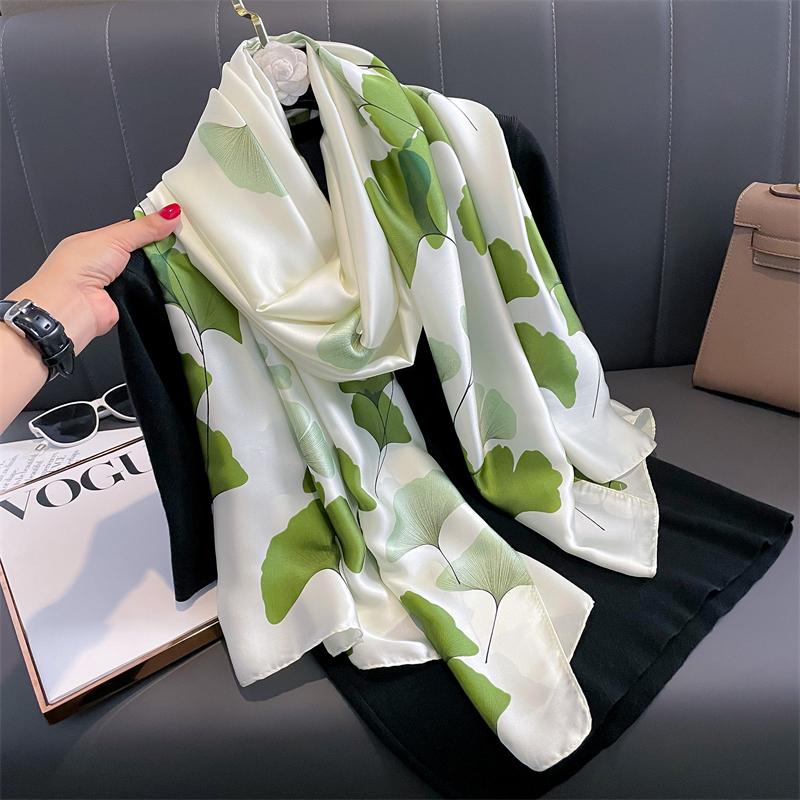 Modny nadruk Duży szal szalik dla kobiet Luksusowy projekt Pashmina Wrap Hidżab Foulard Kobiece plażowe szale Bandana Opaska na głowę Echarpe