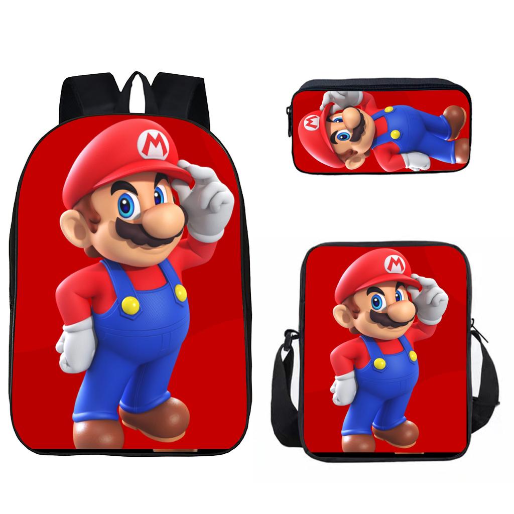 Mario, Primary And Secondary School Schoolbag, Children'S Backpack, Cartoon Satchel.