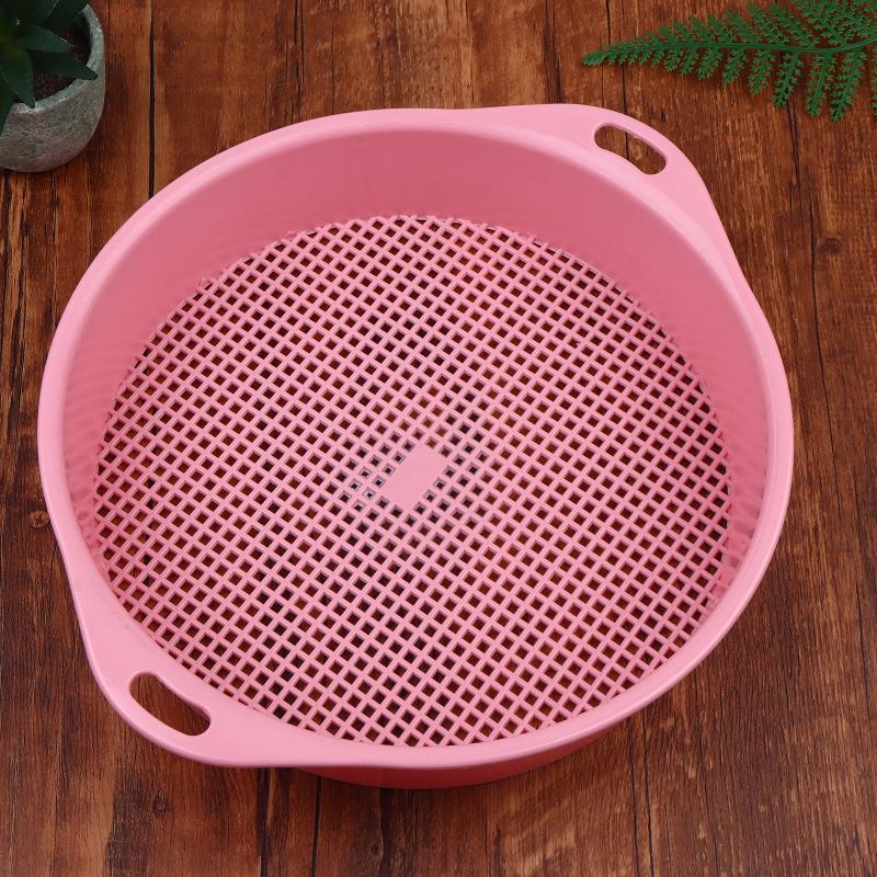 

Садовое квадратное сито для просеивания почвы, круглое сито-фильтр для песка, инструмент для фильтрации почвы и камней для домашнего садоводства, компост розовый