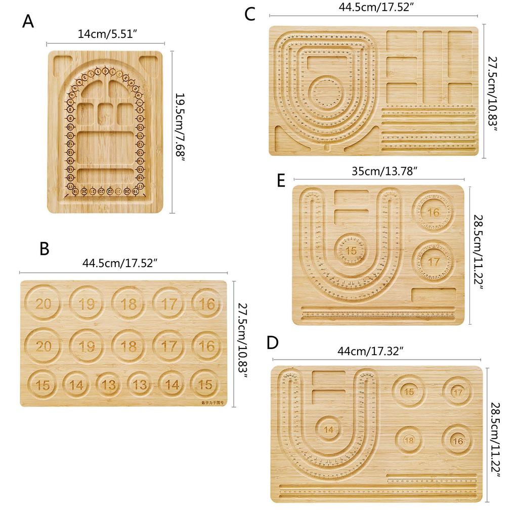 Massivholz Perlenbrett für DIY Armband Halskette Perlenarbeiten Schmuckherstellung Organizer Tablett Handwerk Messwerkzeug Zubehör