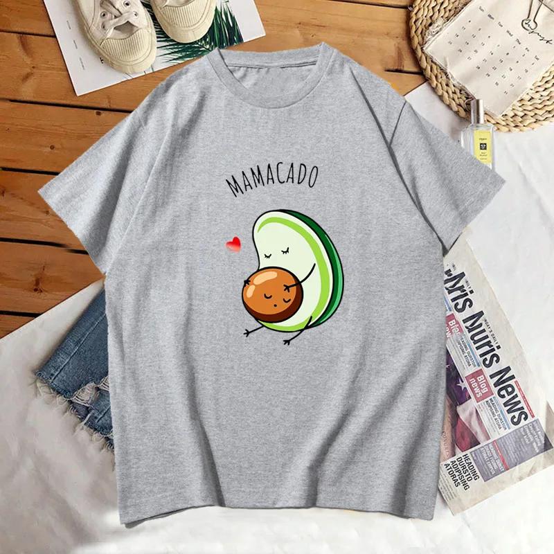 Pregnancy Announcement T Shirt Women Men Fuuny Avocado Dad Papacado Mamacado Tshirt Summer Cotton Short Sleeve Woman Clothes