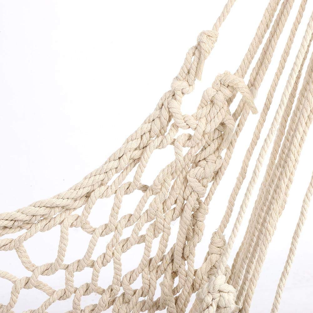 Hanging Hammock 160kg Weight Suitable for and Camping Wear-Resistant, Breathable, Chair, Foldable, Capacity, Patios, Porches, Bedrooms, Backyards,