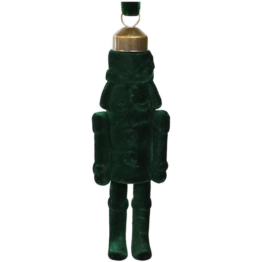 Handmade Christmas Ornament Indoor Hanging DIY Flocked Figure Christmas Decoration Compact Size Handmade Artistry