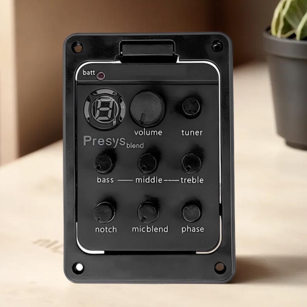 Plastic 301 Guitar Pickup W/Tuner Presys Guitar Preamp EQ Equalizer Guitar Tuner Guitar Soundhole EQ Parts Accessories