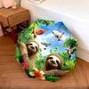 1 PC Automatic Folding Umbrella - Sloths Pattern, Portable & Foldable Design with 8 Ribs, Christmas Birthday Gifts