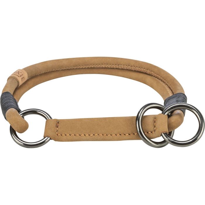 Collier Semi-étrangleur - Trixie - Be Nordic - Cuir - Marron - Pour Chien Moyen