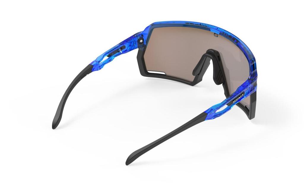 Rudy Project Kelion Sports Crystal Blue Sunglasses, Gloss/Multi-Laser Yellow, SP850577-0000