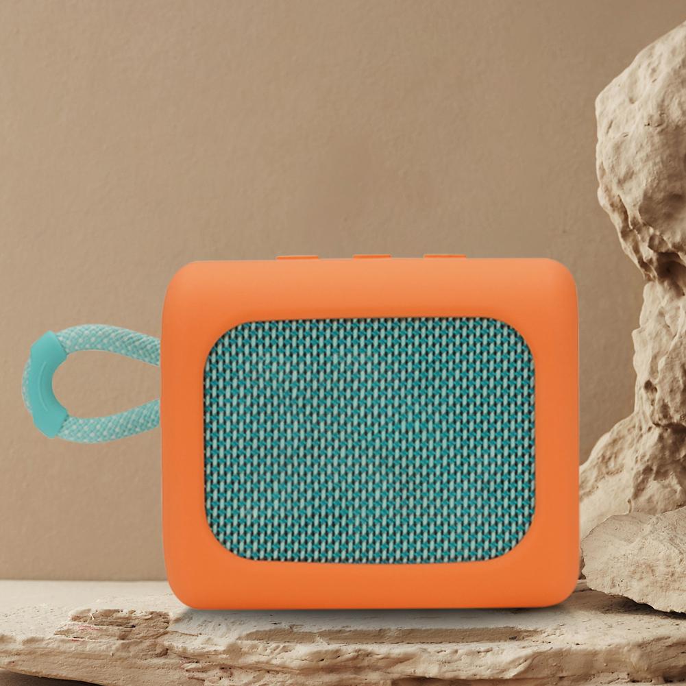 Silicone Case Anti Scratch Protective Cover Shell Anti-Fall Case Travel Carrying Case Suitable for JBL GO 3