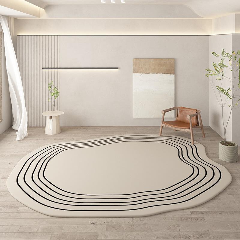 Cream Style Imitation Cashmere Carpet Home Decoration Winter Soft Non-Slip Living Room Bedroom Cloakroom Floor Mat