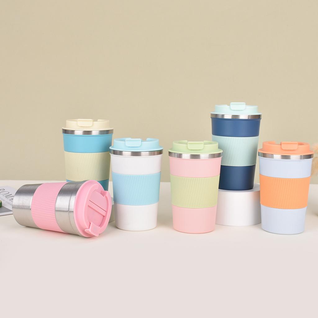 New Stainless Steel Coffee Cup with Holster Double Vacuum Thermos Cup Portable