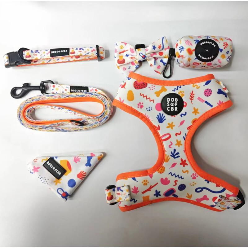 WEZHO Tactical Dog Vest Harness Set